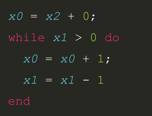 While and Loop programs